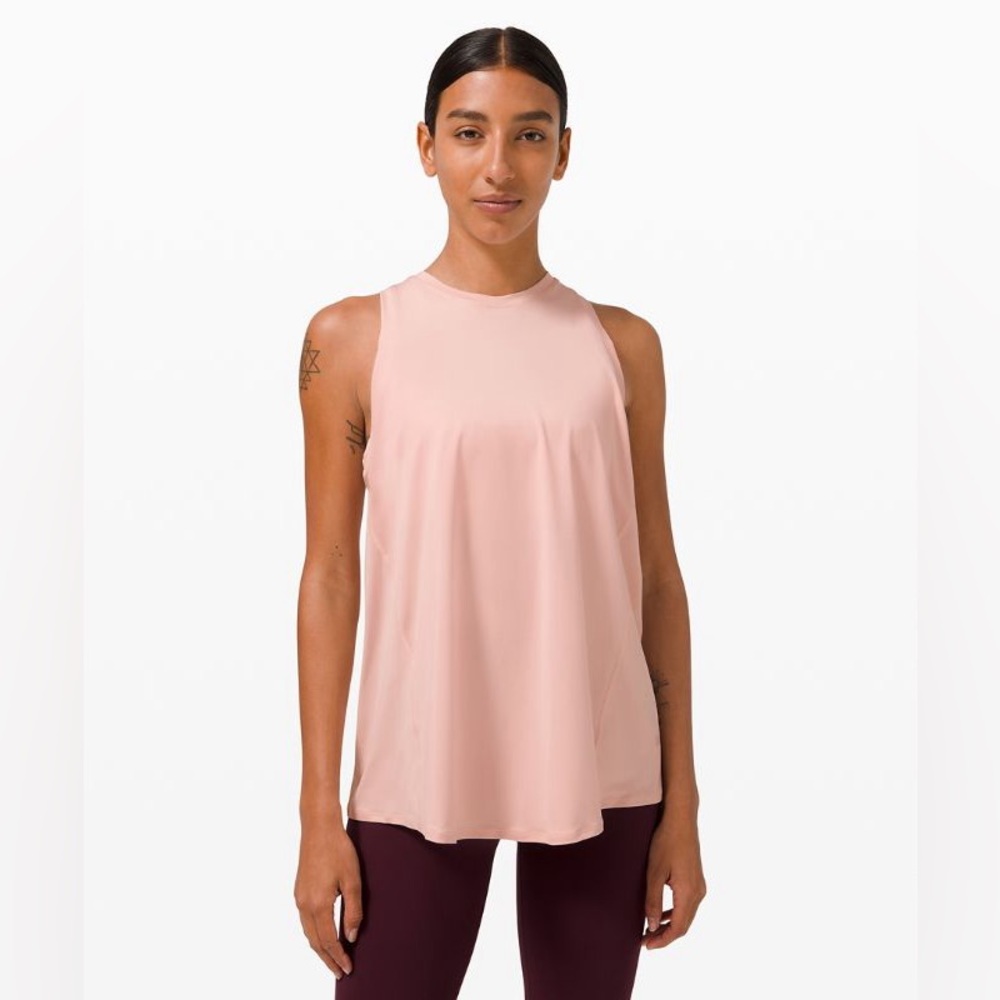 Lululemon Athletica All Tied Up Tank Top - Pink Mist